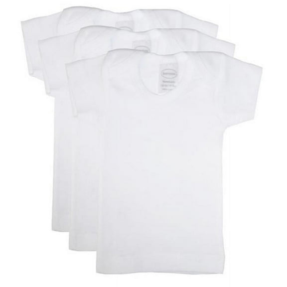 White Short Sleeve Lap Shirt, Preemie