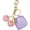 Purple, variant on Pink Glitter TPU Case for Apple AirPods 4 4th Gen with Cherry Keychain, Cute Matte Anti-Drop Protective Cover for Women, Supports Wireless Charging, Shockproof Earbuds Case