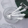 thumbnail image 5 of 600 Pieces Silver Plastic Silverware - Disposable Plastic Cutlery - Heavyweight Silverware Disposable Utensils - 200 Silver Forks, 200 Silver Spoons, Silver 200 Knives, 5 of 10
