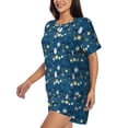 thumbnail image 2 of Lsque Various Lights Women's Short-Sleeved Pajama Set - 2 Piece Soft and Lightweight Sleepwear Set-XX-Large, 2 of 9