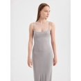 thumbnail image 3 of Solid Woven Maxi Dress with Spaghetti Straps, 3 of 5