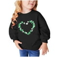 thumbnail image 5 of Oxodoi Toddler Baby Girl Long Sleeve Sweatshirt Tops Basic Solid Color Oversized Sweater Shirts Kid Fall Clothes, 5 of 5