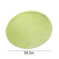 thumbnail image 2 of Dsseng Short Plush Area Rugs  Polyester Fluffy Area Rug for Bedroom  Kid & Pet Friendly Non-Slip Carpet for Living Room Nursery  Home Decor Solid Color Floor Mats  40”x40”  1PC  Red  Roun, 2 of 9