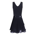 thumbnail image 2 of YiZYiF Kids Girls Sleeveless Ballet Dance Gymnastics Leotard with Chiffon Wrap Skirt, 2 of 7