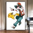 thumbnail image 5 of Figuras de anime de Pokémon Japón Valorant Pikachu Charizard periféricos lienzo decoración de pared impresión carteles de anime pintura regalo para el hogar, 5 of 5