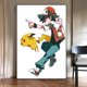 thumbnail image 5 of Figuras de anime de Pokémon Japón Valorant Pikachu Charizard periféricos lienzo decoración de pared impresión carteles de anime pintura regalo para el hogar, 5 of 5