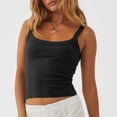 thumbnail image 3 of Camiseta con tirantes finos,Camiseta sin mangas para mujer Camiseta sin mangas con tirantes finos Camiseta sin mangas con tirantes finos Top recortado Características mejoradas, 3 of 6