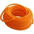 thumbnail image 2 of Absolute SLT14-100OR 100' 1/4" 5mm orange split wire loom conduit polyethylene corrugated tubing sleeve tube, 2 of 6