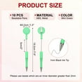 thumbnail image 2 of Uxcell Beadable Pens 10 Pcs Retractable Badge Reel Beadable Pen Bulk Beaded Ballpoint Pen Black Ink Mint Green, 2 of 6
