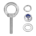 thumbnail image 5 of Uxcell M8 x 50mm Lifting Shoulder Eye Bolt 304 Stainless Steel Lifting Ring Threaded Eyebolt with Nuts and Washers 5Pcs, 5 of 5