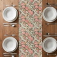 thumbnail image 6 of Pink Flowers Table Runner - 108 Inch Long, Kitchen Dining Table Runner Dresser Scarves, Romantic Botanical Floral Leaves Plants Farmhouse Decor for Coffee Tables Wedding Party Banquet, 6 of 8