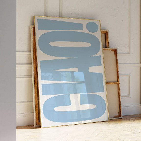 Kna Prints - 1 Pc Poster Ciao Poster, Italian Quote Print, Italy Wall Art, Coastal Light Blue Typography Artwork,, UNFRAMED-8x12