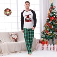 thumbnail image 2 of Cousin Crew Christmas Pajamas, Green Plaid Pants with Black Sleeve Tops for Festive Family Fun, Full Sizes, 2 of 7