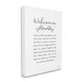 thumbnail image 3 of Stupell Industries Welcome Home Quote Simple White Typography, 16 x 20, Design by Susan Ball, 3 of 7