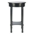 thumbnail image 2 of SAFAVIEH Tinsley Solid Rustic Round Accent Table, Black, 2 of 7