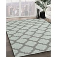 thumbnail image 2 of Ahgly Company Indoor Rectangle Contemporary Silver Gray Trellis Area Rugs, 5' x 8', 2 of 6
