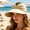 BEIGE, variant on Women's Foldable Beach Sun Visor UPF 50+ Hollow Top Ponytail Friendly Wide Brim Summer Cap,Adjustable Lightweight Breathable Packable Beach Hat for Golf,Running,Outdoor Sports&Travel(Magenta)
