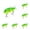 Green, variant on 6-12PC Mini Glide Bait for Bass Fishing Slow Sinking Multi Jointed Swimbait Wobbler Freshwater Saltwater Realistic Wobbling Fishing Lure Amazing Fishing Gear Gifts for Family