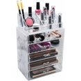 thumbnail image 7 of Cosmetic Makeup and Jewelry Storage Case Display Marble Print Holder Organizer for Bedroom, Living Room, Office, 7 of 7