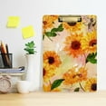 thumbnail image 6 of FMSHPON Vintage Sunflower Clipboard Hardboard Wood Nursing Clip Board and Pull for Standard A4 Letter 13x9 inches, 6 of 8