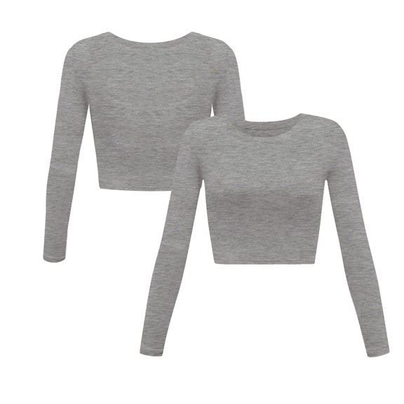 Women’s Fashion Slim Long Sleeve Round Neck Top for Autumn Winter - Casual Sports Shirt for Women’s Apparel Platform Competition