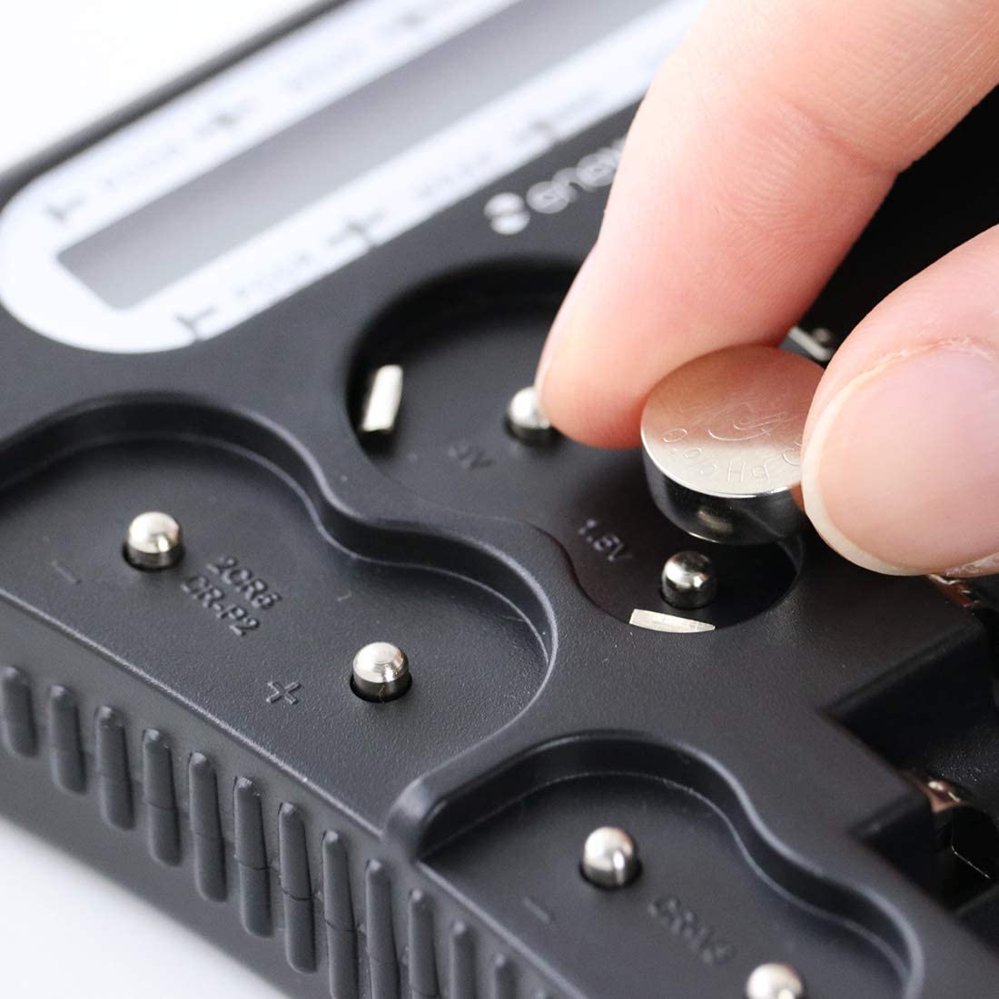 EnevoltBasic Universal Battery Tester with Display for AA AAA C D N 9V