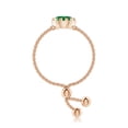 thumbnail image 3 of Angara Natural 0.75 Ct. Emerald Solitaire Ring in 14K Rose Gold for Women (Ring Size: 11.5), 3 of 9