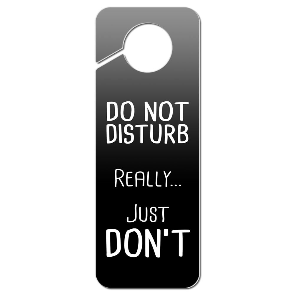 Do Not Disturb the King Plastic Door Knob Hanger Sign 