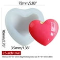 thumbnail image 2 of Heart Shaped Silicone Mold For Baking - Chocolate Cake Candy Candle Making Mold Valentine's Day DIY Craft Baking Tool Non-Stick Flexible Food Grade Mold, 2 of 5