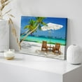 thumbnail image 4 of wall26 Canvas Print Wall Art Tropical Vacation on The Beach with Boats Nature Wilderness Photography Modern Art Rustic Scenic Colorful Multicolor for Living Room, Bedroom, Office - 24"x36", 4 of 7