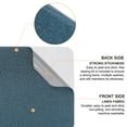 thumbnail image 4 of Uxcell Linen Fabric Patches Self-Adhesive Fine Linen Repair Tape for Linen Sofa Upholstery Furniture Pillow Clothing Dark Blue 2Pcs, 4 of 6