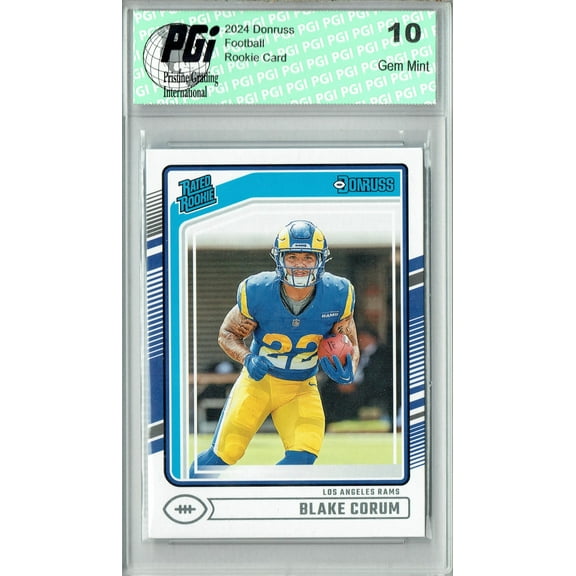 Blake Corum 2024 Donruss #322 Football Rookie Card PGI 10