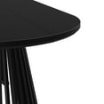 thumbnail image 5 of Plank+Beam 72" Lido Rectangular Dining Table, Solid Wood Minimalist Kitchen Table for 6, Black, 5 of 11