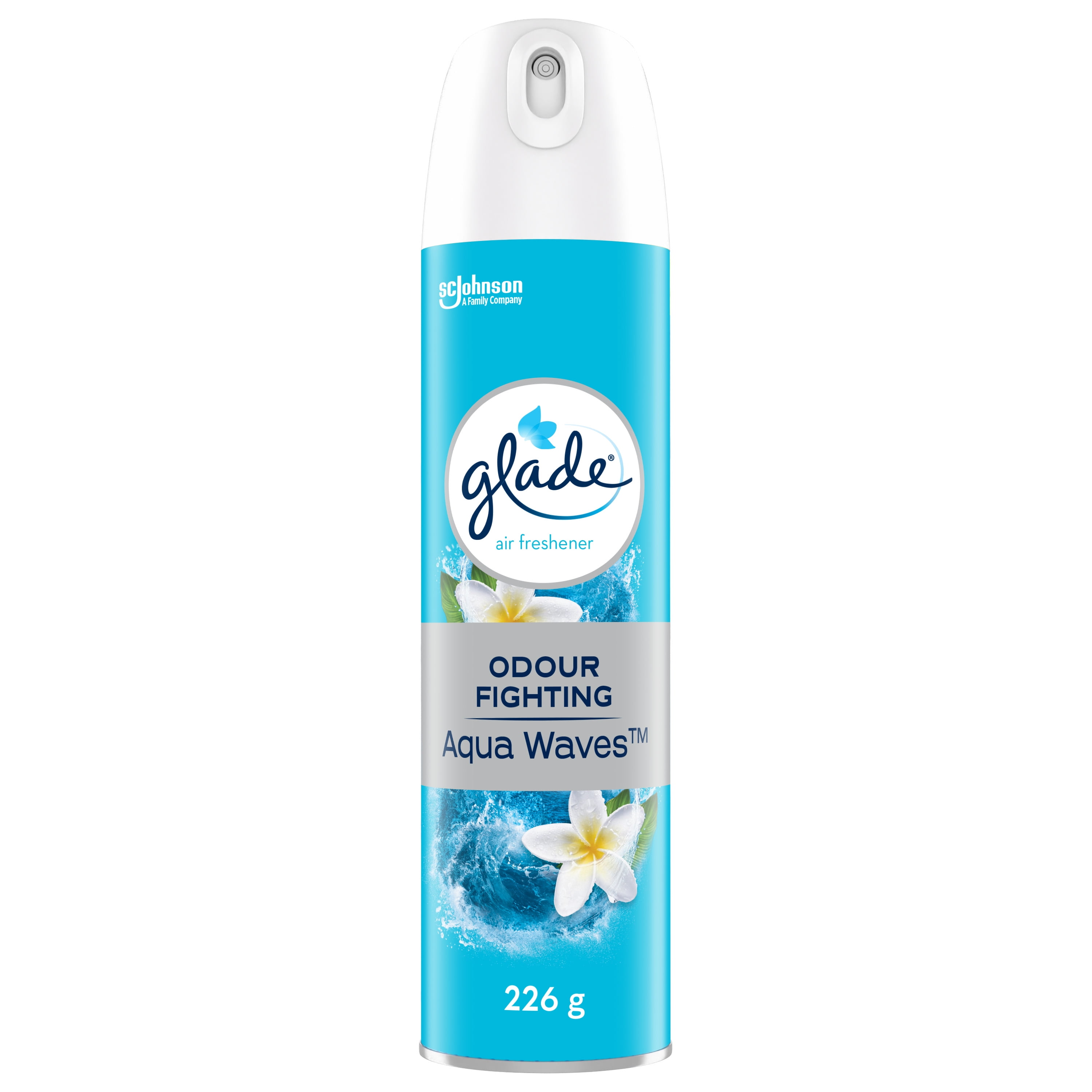 Glade® Air Freshener Odor Fighting Room Spray, Aqua Waves, 226g