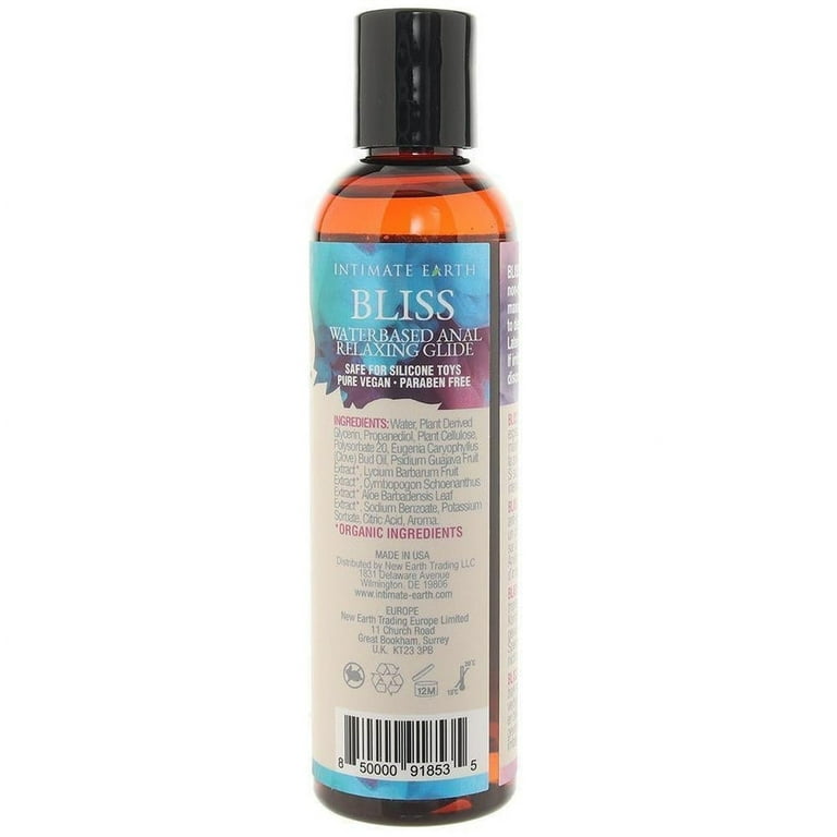 Intimate Earth Bliss Water Based Unisex Lubricant, Relaxing Clove
