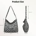thumbnail image 4 of Giraffe Print Crossbody Shoulder Bag - Lightweight Adjustable Spacious Tote for Women with African Grassland Wild Animal Skin Texture Design, Large Capacity Multi-Pocket Casual Purse, 4 of 5