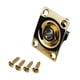 thumbnail image 5 of Conector de salida y orificio de conexión de placa para guitarra eléctrica. Piezas de reparación profesionales de metal para aficionados al bricolaje, 5 of 8