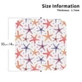 thumbnail image 2 of Vsdgher Starfish 1 Leather Coasters for Drinks, Durable Drink Coasters 4 Set for Tabletop Protection, Luxurious Home Décor and Housewarming Gift ( {designName})Square, 2 of 6