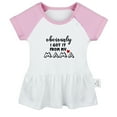 thumbnail image 1 of Obviously Got it from my Mama Funny Dresses For Baby, Newborn Babies Skirts, Infant Princess Dress, 0-24M Kids Graphic Clothes (Pink Raglan Dresses, 18-24 Months), 1 of 4