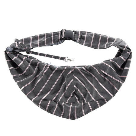 LUCKYLIFETT Small Pet Dog Cat Carrier Shoulder Sling Stripe Pattern Shoulder Bag