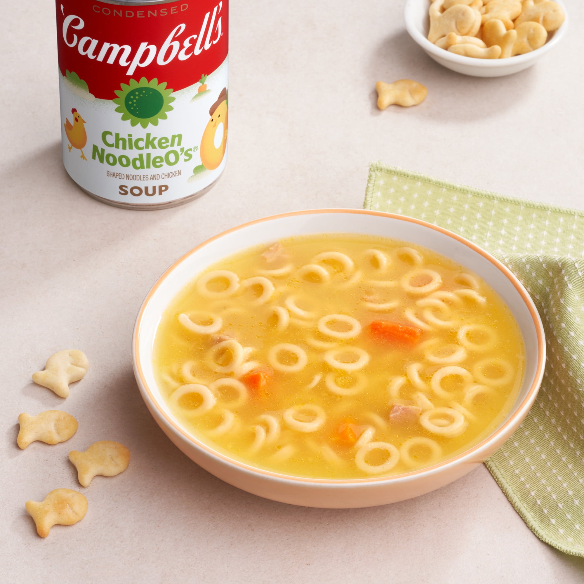 Campbell’s Condensed Kids Chicken NoodleO’s Soup, 10.5 oz Can
