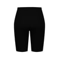 thumbnail image 5 of DORKASM Women's Plus Size Ribbed Biker Shorts Stretch Short Leggings Elastic Waist Casual Ladies Pull On Capris L-5XL Black 5XL, 5 of 5