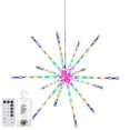 thumbnail image 2 of LED Hanging Starburst Lamp DIY Fairy Flowing Turning Lights Christmas Decor, 2 of 7