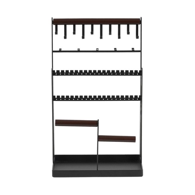 Soporte para presentación de joyería, estante para collar, pendientes, organizador, tobilleras, bandeja de varios niveles, anillos, soporte de joyería
