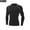 Black 2, variant on alpinario Men's Long Sleeve Compression Shirt Dry Fit Sport Baselayer Undershirt High Elastic Athletic Top Moisture Wicking Rash Guard Gym Running