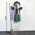 thumbnail image 2 of BESTSKY Halloween Decorations Outdoor-12 Ft Animated Hovering Witch Animatronics-Sound & Touch Activated Sensor-Scary Props House Decor for Garden Yard Lawn Indoor Decoration, 2 of 7