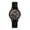 Black, variant on Women's Stretch Band Watch: Analog Quartz Movement Large Number Dial Stainless Steel Elastic Strap Sunray Dial Wristwatch for Women