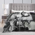 thumbnail image 5 of Bill Skarsgard Throw Blanket, Super Soft & Comfy Flannel Fleece Blanket, Lightweight Cozy Microfiber Anti-Pilling Plush Blanket for Sofa Chair, Bed, Couch 80x60 inch, 5 of 7