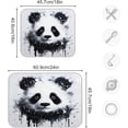 thumbnail image 3 of Panda Dish Drying Mat, Absorbent Microfiber Pad Protector For Kitchen Counter Top Mat Dish Drainboard 16x18in, 3 of 7