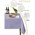 thumbnail image 2 of Pure Lavender Table Cloth, Simple Solid Color Waterproof Tablecloth for Rectangle Tables, Reusable Washable Fabric Table Cover for Restaurant Kitchen Dining Tables 60"x84", 2 of 6